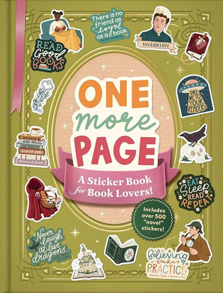 One More Page: A Sticker Book for Book Lovers! cover image