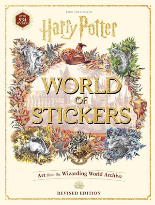 Harry Potter World of Stickers - Sticker Book for Teens and Adults, Officially Licensed (Collectible Art Stickers) cover image