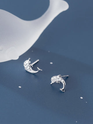 PAVÉ DOLPHIN EARRINGS