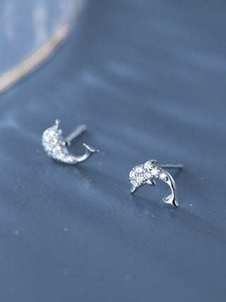 PAVÉ DOLPHIN EARRINGS