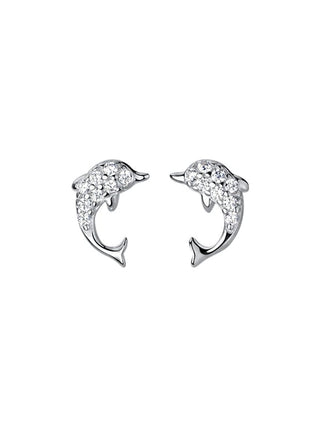 PAVÉ DOLPHIN EARRINGS