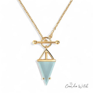 The-geordie-witch-newcastle-upon-tyne-crystal-tbar-necklace-gold-aquamarine-white