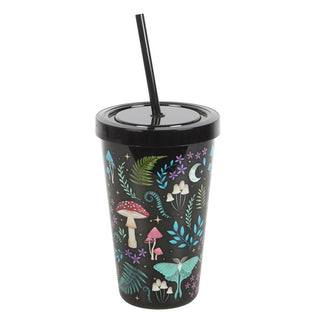 the-geordie-witch-gifts-Dark-Forest-Print-Plastic-Tumbler-with-Straw