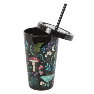the-geordie-witch-gifts-Dark-Forest-Print-Plastic-Tumbler-with-Straw