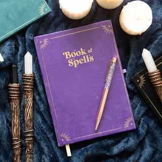 The-geordie-witch-wands-and-witches-Book-of-Spells-Journal-with-Amethyst-Crystal-Pen