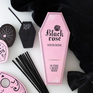 The-geordie-witch-pretty-deadly-Black-Rose-Incense-Stick-Packs-with-Coffin-Holder
