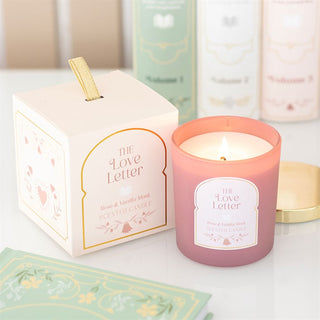 The-geordie-witch-the-book-club-The-Love-Letter-Rose-Vanilla-Musk-Candle