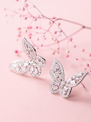 XL CRYSTAL BUTTERFLY EARRINGS