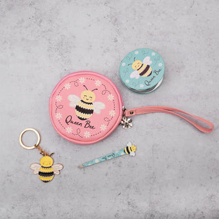 BEE HAPPY ENAMEL KEYRING