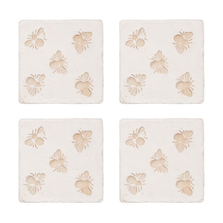 BEE IMPRINT COASTERS - SET OF 4