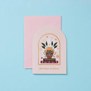 BIRTHDAY GODDESS - GREETINGS CARD