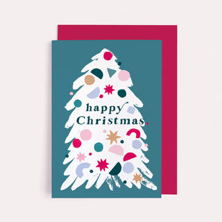 HAPPY CHRISTMAS TREE CARD