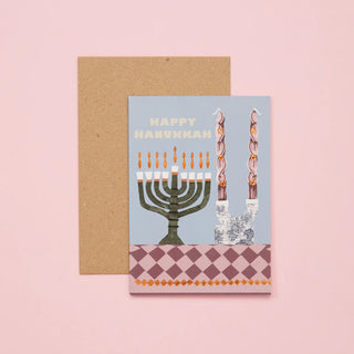 HAPPY HANUKKAH JEWISH FESTIVAL CARD