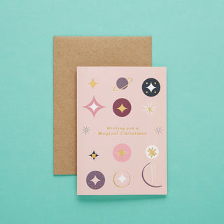 MAGICAL CHRISTMAS CARD - PINK