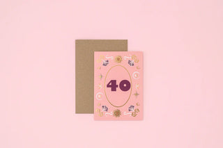 MILESTONE 40 - BIRTHDAY CARD
