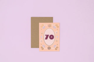 MILESTONE 70 - BIRTHDAY CARD