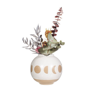 MOON PHASES VASE WHITE