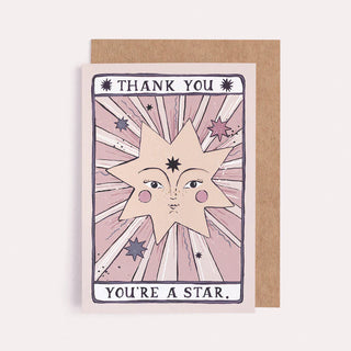 YOU'RE A STAR THANK YOU CARD