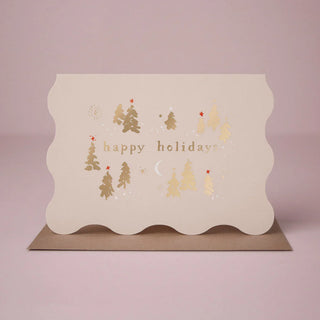 TREES HAPPY HOLIDAYS CARD