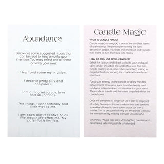 PACK OF 12 ABUNDANCE CANDLES