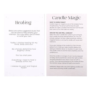 PACK OF 12 HEALING SPELL CANDLES