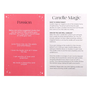 PACK OF 12 PASSION SPELL CANDLES