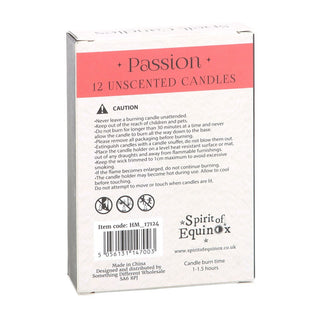 PACK OF 12 PASSION SPELL CANDLES