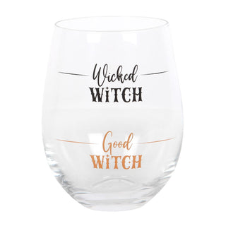 WICKED WITCH STEMLESS WINE GLASS