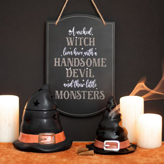 WITCH HAT INCENSE CONE BURNER