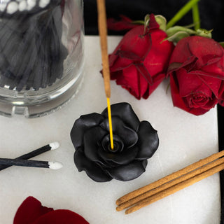 the-geordie-witch-newcastle-upon-tyne-black-rose-resin-incense-stick-holder